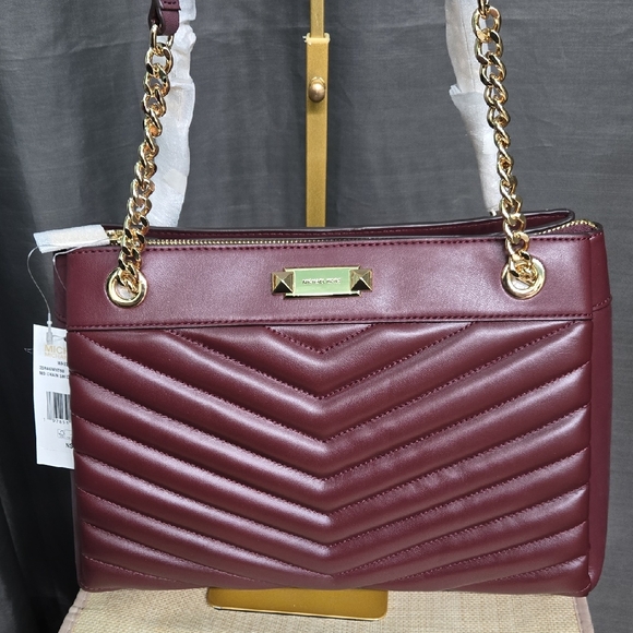 Michael Kors Handbags - Michael Kors Burgundy Shoulder Bag